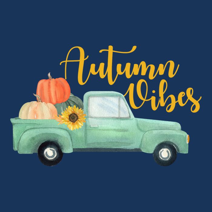 Autumn Vibes Pumpkin Truck Sustainable Bucket Hat