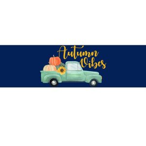 Autumn Vibes Pumpkin Truck Bumper Sticker