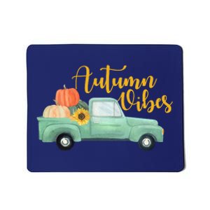 Autumn Vibes Pumpkin Truck Mousepad