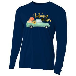 Autumn Vibes Pumpkin Truck Cooling Performance Long Sleeve Crew