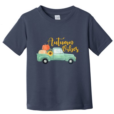 Autumn Vibes Pumpkin Truck Toddler T-Shirt