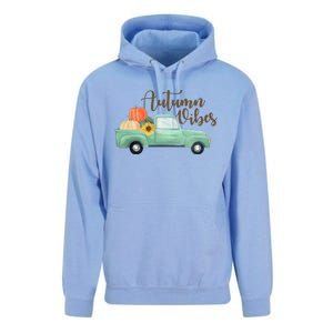 Autumn Vibes Pumpkin Truck Unisex Surf Hoodie