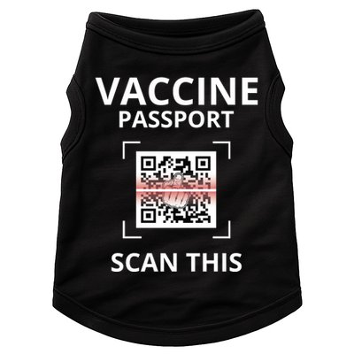 Anti Vaccine Passport Scan This Middle Finger Doggie Tank