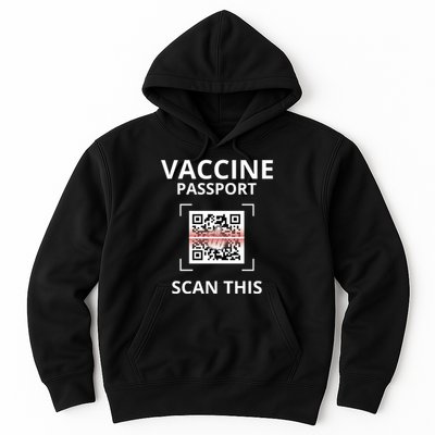 Anti Vaccine Passport Scan This Middle Finger Hoodie