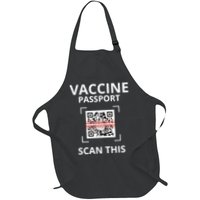 Anti Vaccine Passport Scan This Middle Finger Apron