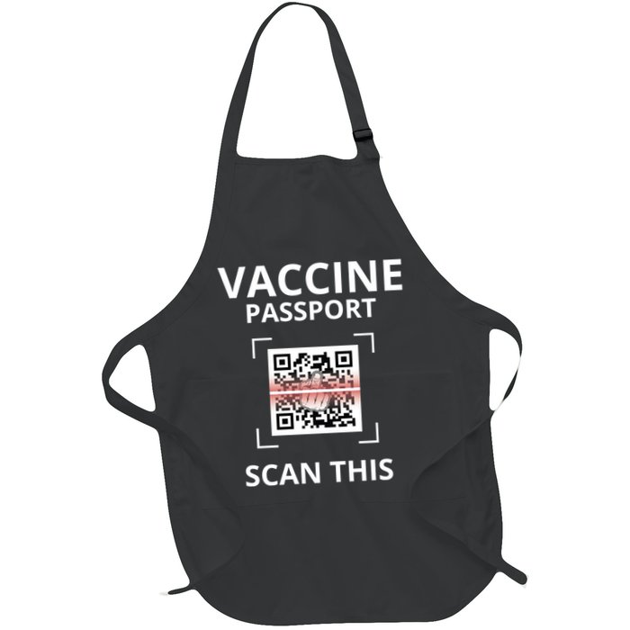 Anti Vaccine Passport Scan This Middle Finger Apron