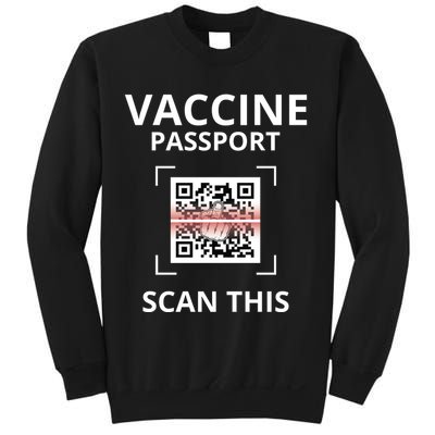 Anti Vaccine Passport Scan This Middle Finger Sweatshirt
