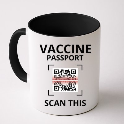 Anti Vaccine Passport Scan This Middle Finger Mug