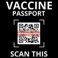 Anti Vaccine Passport Scan This Middle Finger Drawstring Bag