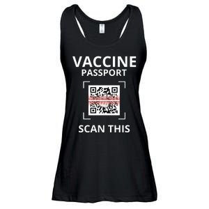 Anti Vaccine Passport Scan This Middle Finger Ladies Essential Flowy Tank