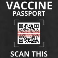 Anti Vaccine Passport Scan This Middle Finger Golf Towel