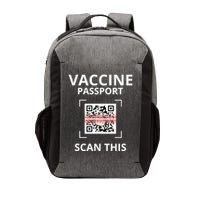 Anti Vaccine Passport Scan This Middle Finger Vector Backpack