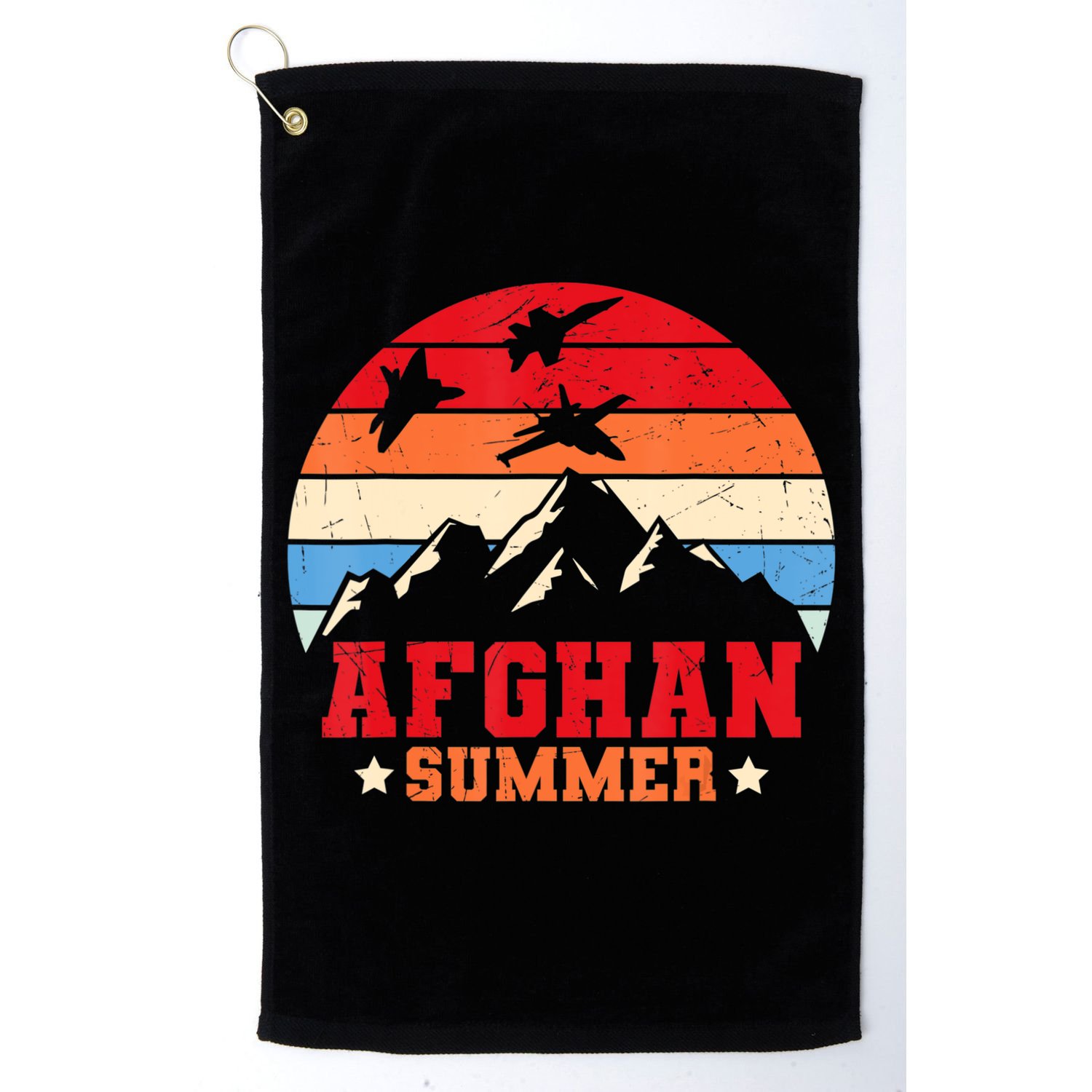 Afghanistan Veteran Proud Army US Military Golf Towel