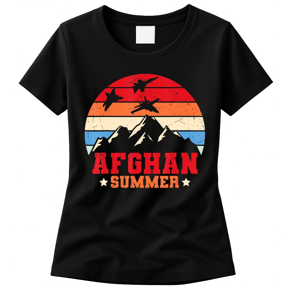 Afghanistan Veteran Proud Army US Military Womens T-Shirt