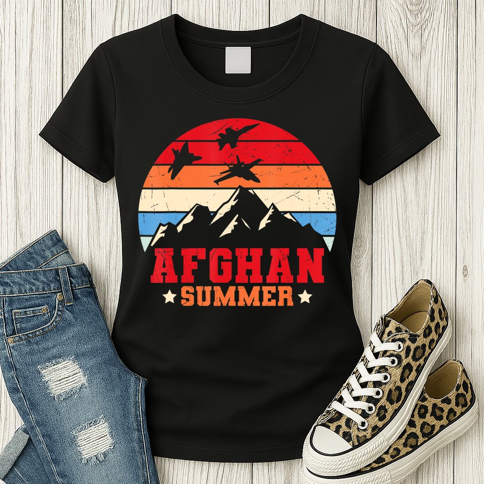 Afghanistan Veteran Proud Army US Military Womens T-Shirt