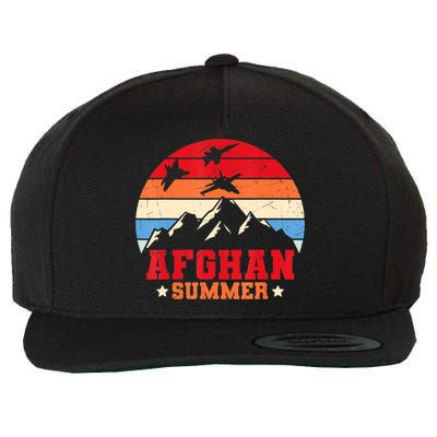 Afghanistan Veteran Proud Army US Military Wool Snapback Cap