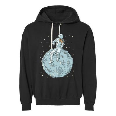 Astronaut Violin Player Violinist Viola Classical Music Garment-Dyed Fleece Hoodie