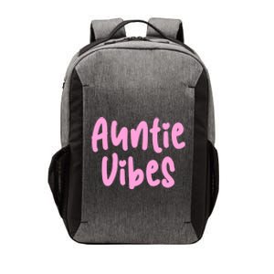 Auntie Vibes Quote Cute Pink Heart Aunt Pride Gift Funny Gift Vector Backpack