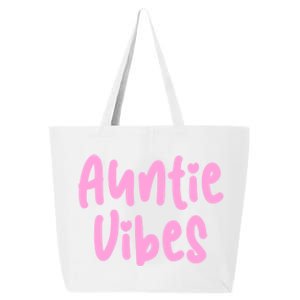 Auntie Vibes Quote Cute Pink Heart Aunt Pride Gift Funny Gift 25L Jumbo Tote