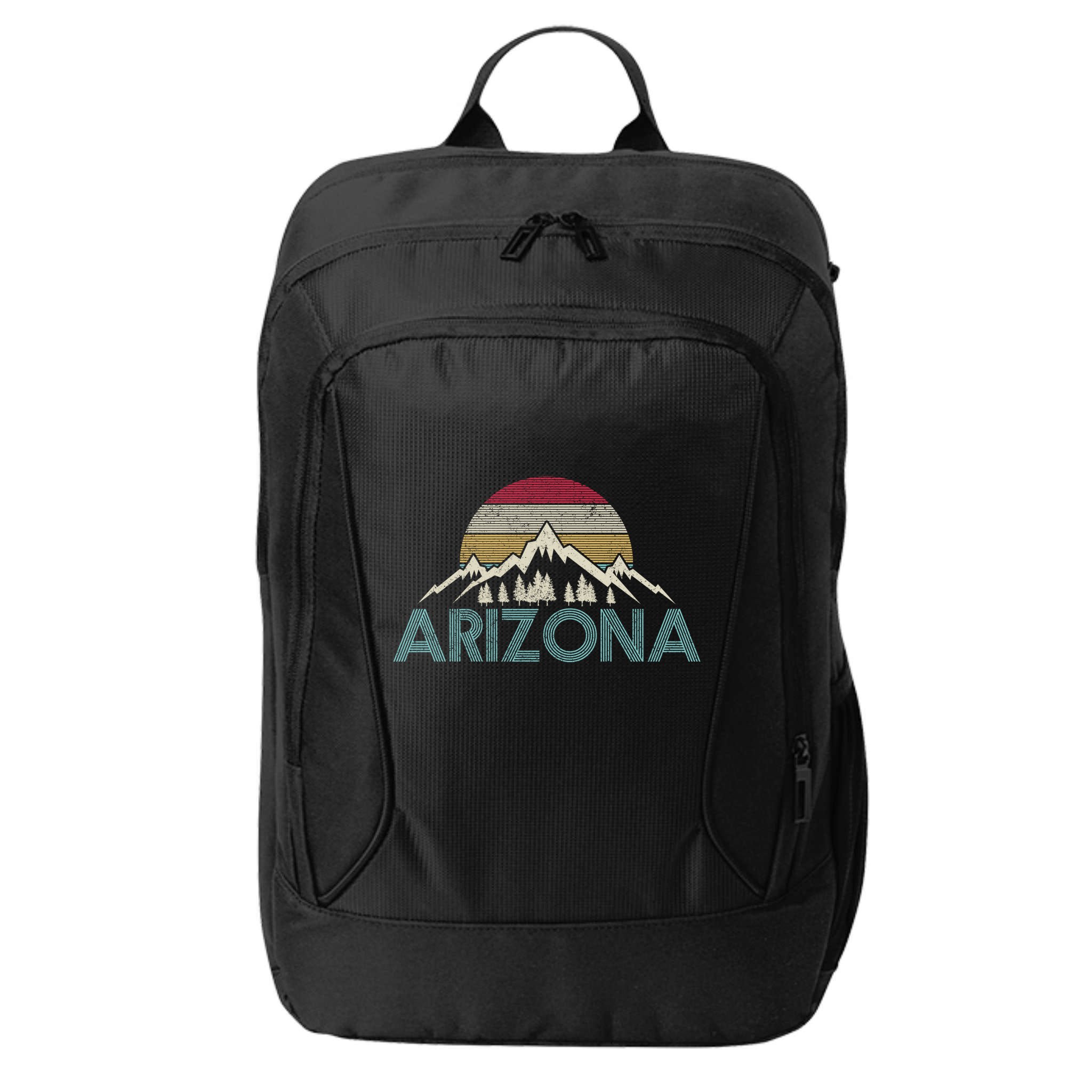 Arizona Vintage Retro Mountains Nature Hiking Souvenir Gift City Backpack