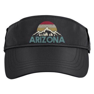 Arizona Vintage Retro Mountains Nature Hiking Souvenir Gift Adult Drive Performance Visor