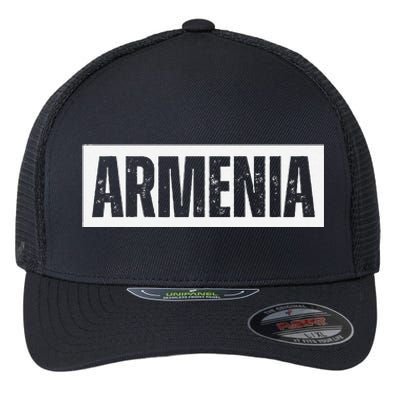 Armenia Vintage Retro Souvenirs Flexfit Unipanel Trucker Cap