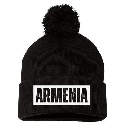 Armenia Vintage Retro Souvenirs Pom Pom 12in Knit Beanie