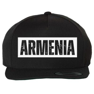 Armenia Vintage Retro Souvenirs Wool Snapback Cap