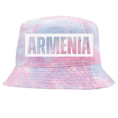 Armenia Vintage Retro Souvenirs Tie-Dyed Bucket Hat