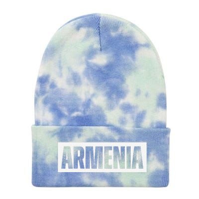 Armenia Vintage Retro Souvenirs Tie Dye 12in Knit Beanie