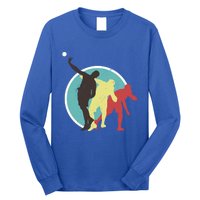 Athlete Vintage Retro Style Shot Put Great Gift Track Funny Gift Long Sleeve Shirt