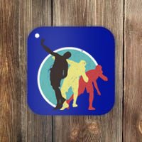 Athlete Vintage Retro Style Shot Put Great Gift Track Funny Gift Coaster