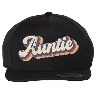 Auntie Vintage Rainbow Gift Wool Snapback Cap