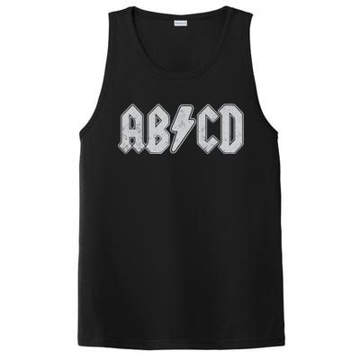 ABCD Vintage Retro Rock Teen PosiCharge Competitor Tank