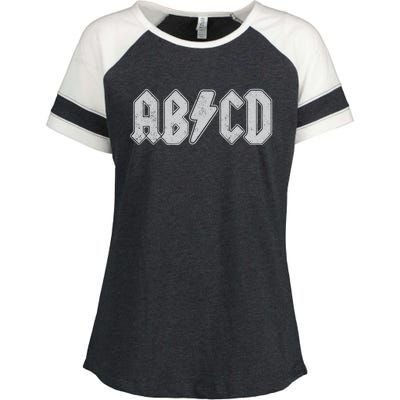 ABCD Vintage Retro Rock Teen Enza Ladies Jersey Colorblock Tee