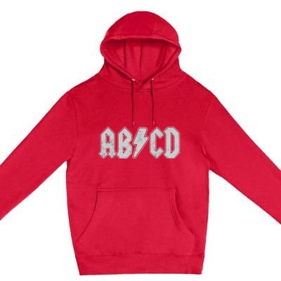 ABCD Vintage Retro Rock Teen Premium Pullover Hoodie