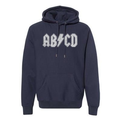 ABCD Vintage Retro Rock Teen Premium Hoodie