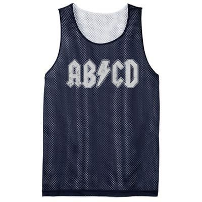 ABCD Vintage Retro Rock Teen Mesh Reversible Basketball Jersey Tank