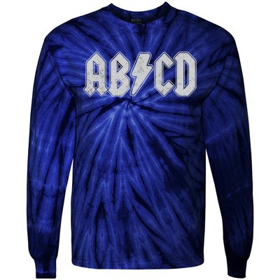 ABCD Vintage Retro Rock Teen Tie-Dye Long Sleeve Shirt