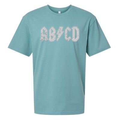 ABCD Vintage Retro Rock Teen Sueded Cloud Jersey T-Shirt