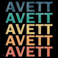 Avett Vintage Retro Avett Name Button