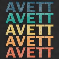 Avett Vintage Retro Avett Name Knit Cap Winter Beanie