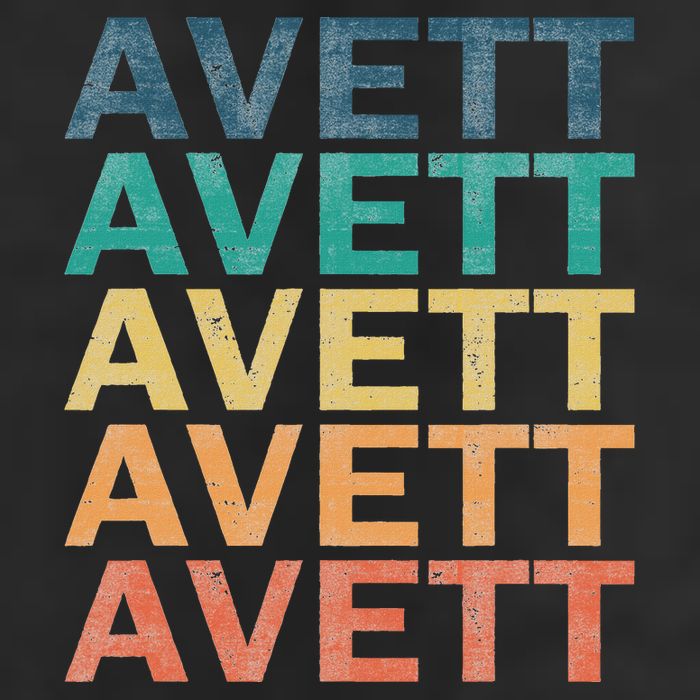 Avett Vintage Retro Avett Name Knit Cap Winter Beanie