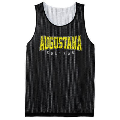 Augustana Vintage Retro College Athletic Sports Mesh Reversible Basketball Jersey Tank