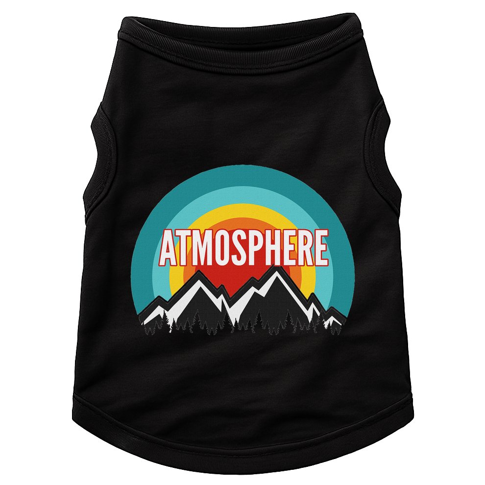 Atmosphere Vintage Retro Sunset Design Doggie Tank