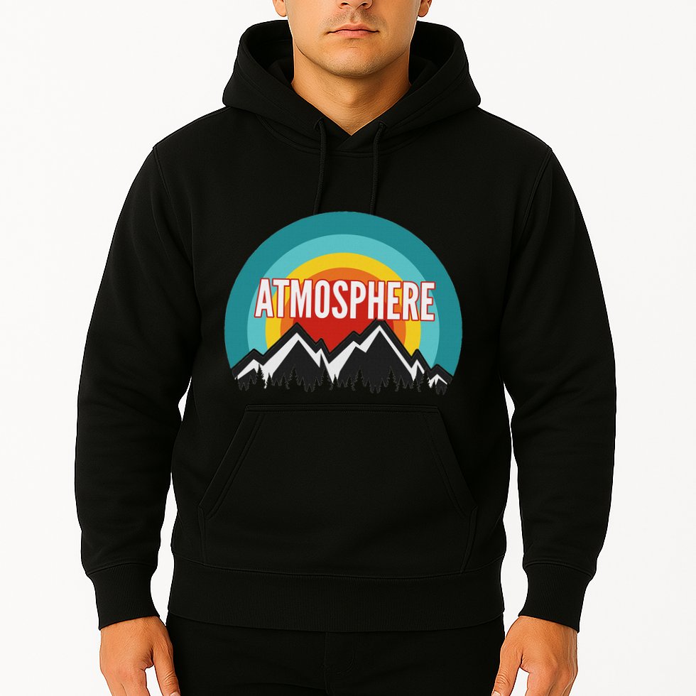 Atmosphere Vintage Retro Sunset Design Hoodie