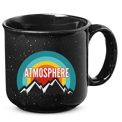 Atmosphere Vintage Retro Sunset Design 15oz Campfire Ceramic Mug