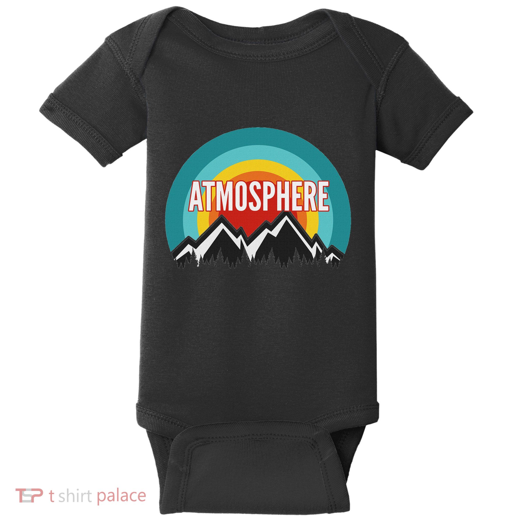 Atmosphere Vintage Retro Sunset Design Baby Bodysuit