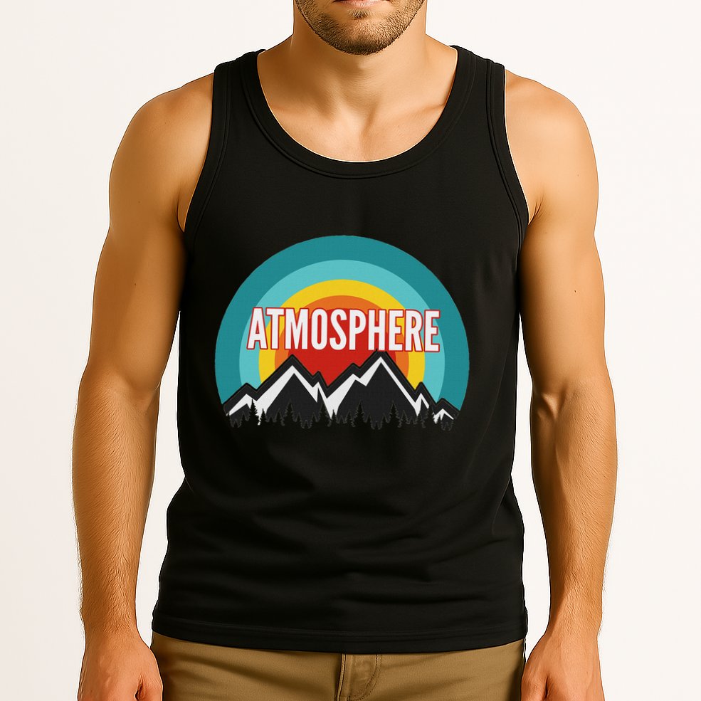 Atmosphere Vintage Retro Sunset Design Tank Top