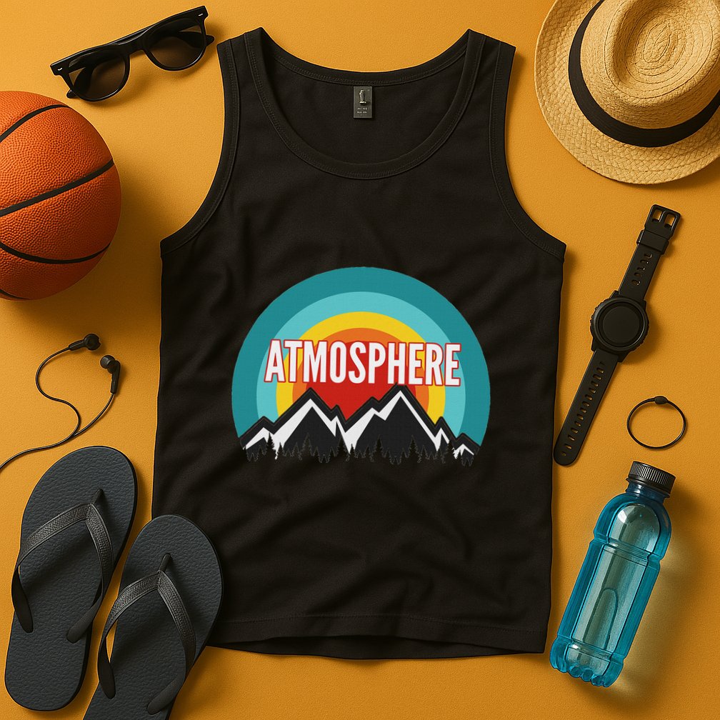 Atmosphere Vintage Retro Sunset Design Tank Top